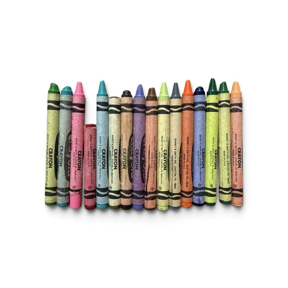 Crayola Crayons Retired Colors Dandelion Periwinkle Robins Egg Vintage Lot of 16